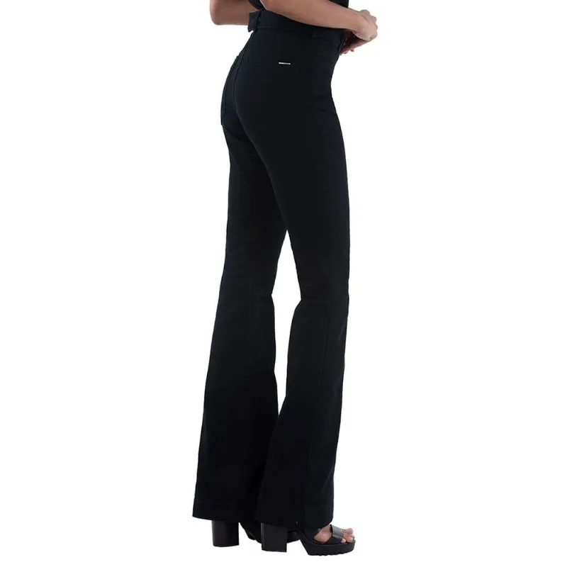 Calça Feminina Flare Color Preto Polo Wear 117842 38