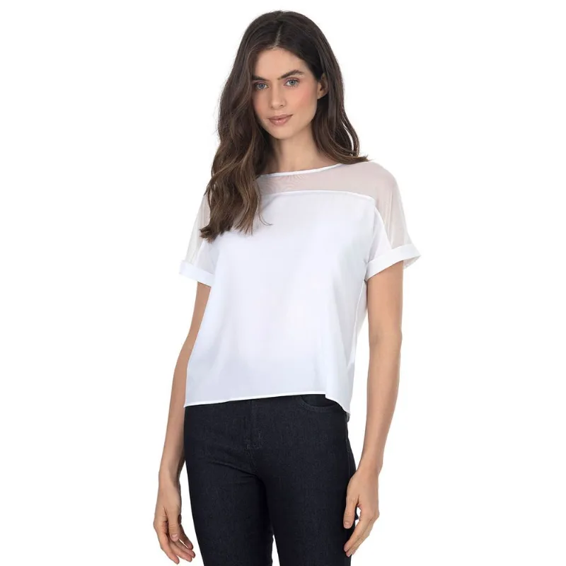 Blusa Tule Mc Polo Wear Branco 135199 P