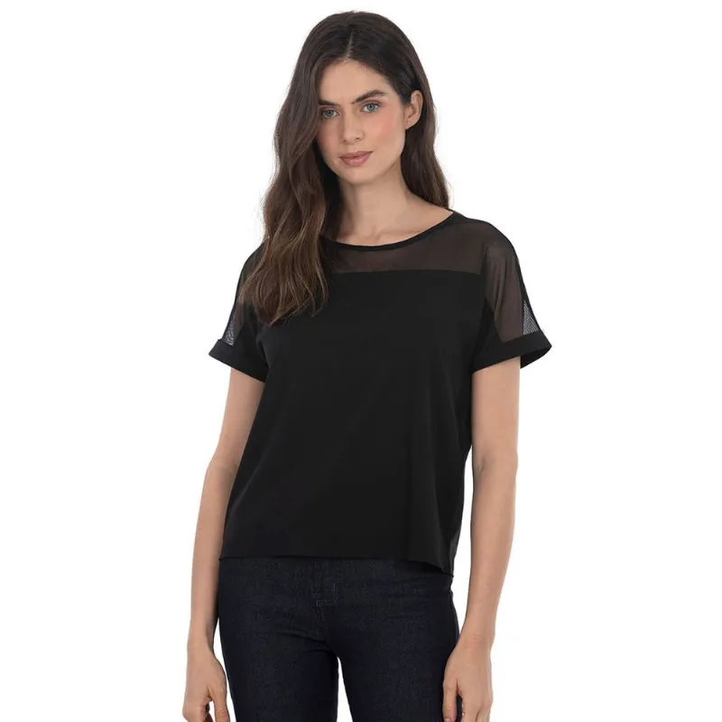 Blusa Tule Preto Polo Wear 135199 P