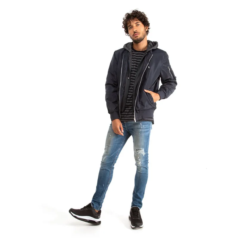 Jaqueta Bomber Polo Wear Azul Escuro GG