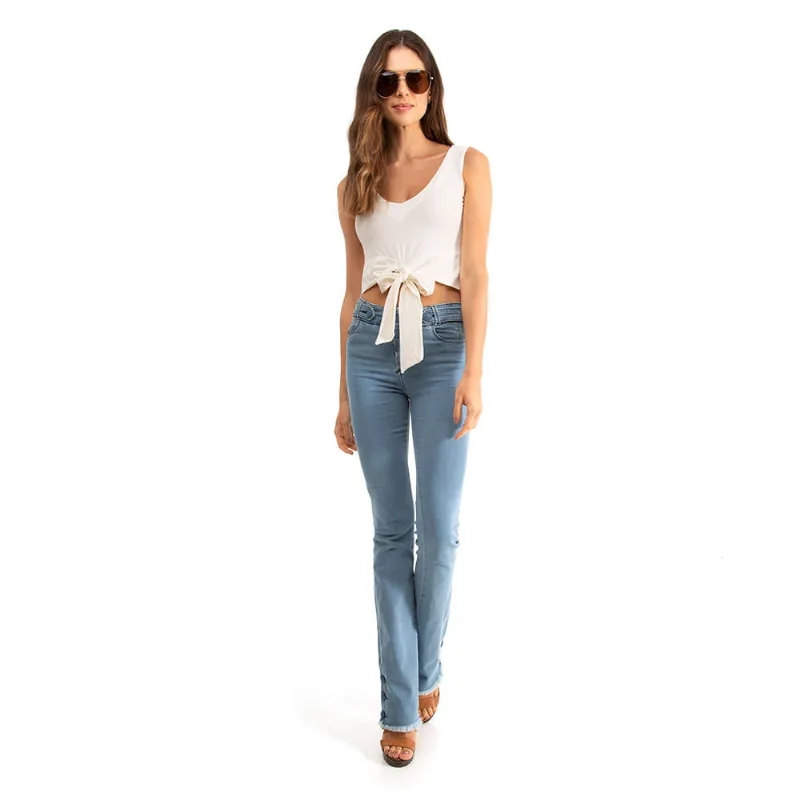 Regata Malha Amarração Polo Wear Branco P