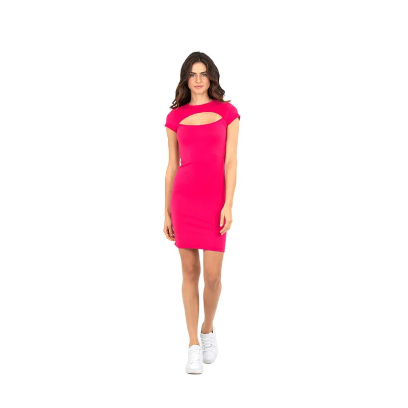 Vestido Ribana Polo Wear Rosa Escuro G