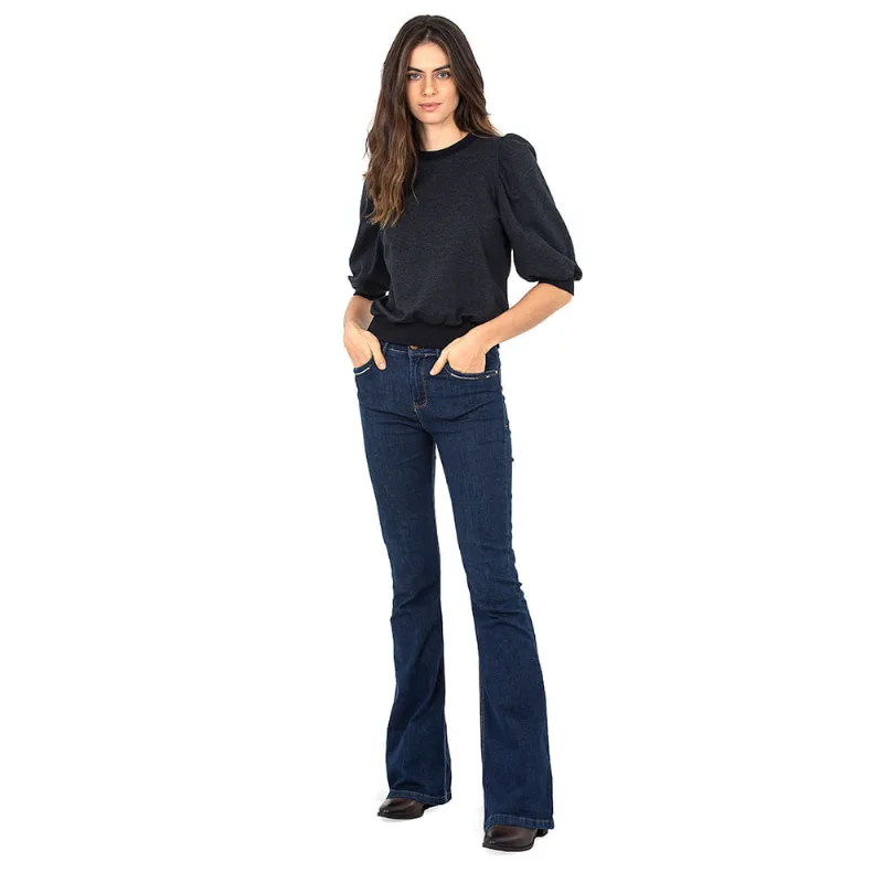 Blusa De Moletom Manga Bufante Polo Wear Preto P