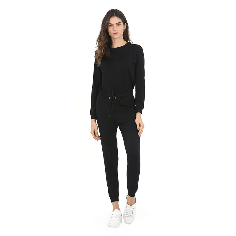 Calça Feminina Meia Malha Polo Wear Preto GG