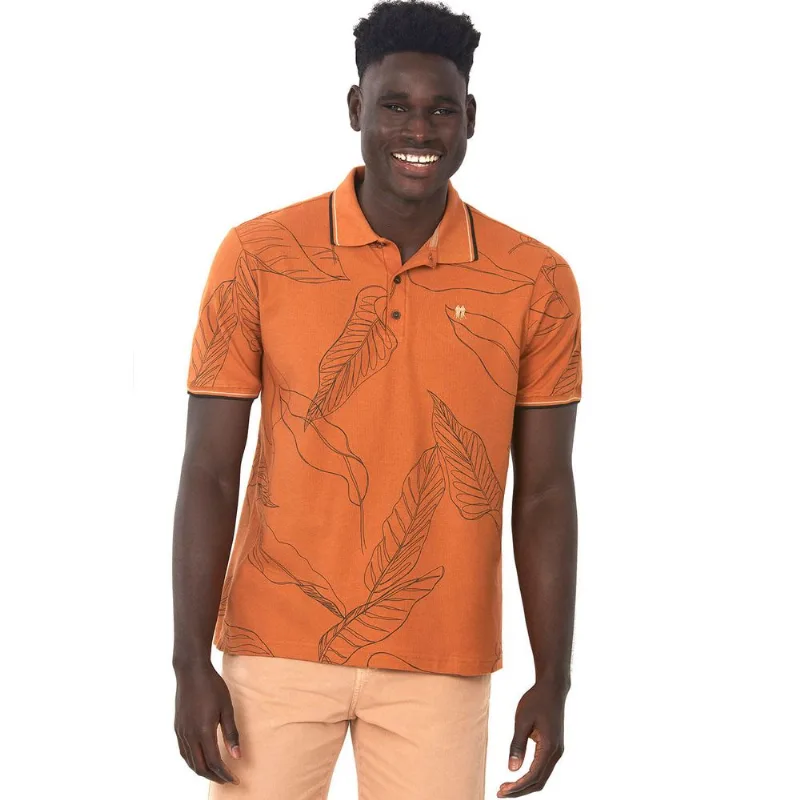 Polo Estampada Polo Wear Bege Escuro M