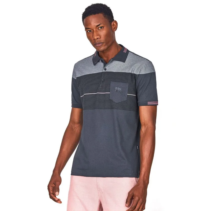 Polo Com Bolso Polo Wear Cinza Escuro G