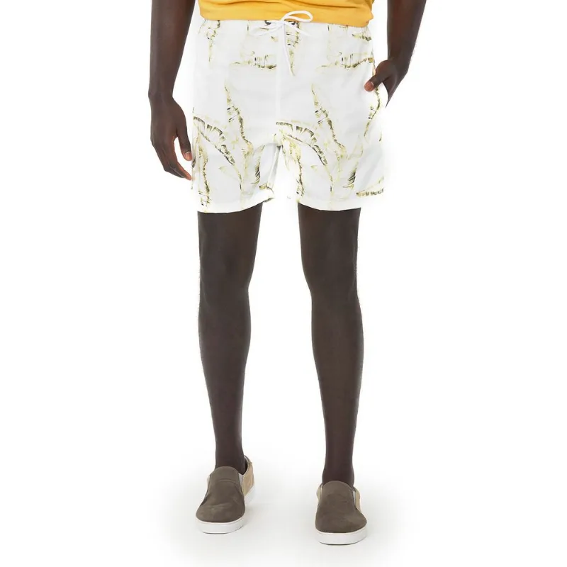 Short Volei Estampado Polo Wear Off White Branco P