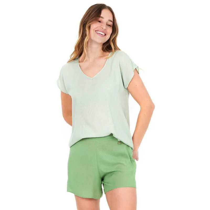 Blusa Feminina Viscose Polo Wear Verde Claro G