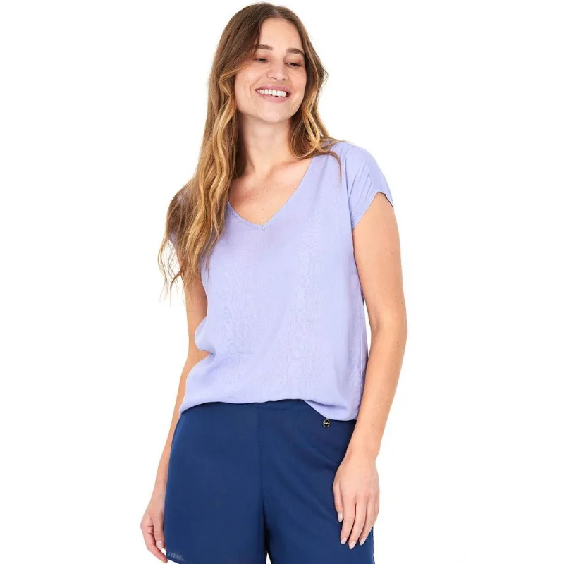Blusa Feminina Viscose Polo Wear Roxo Claro PP