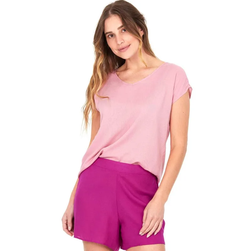 Blusa Feminina Viscose Polo Wear Rosa Médio G