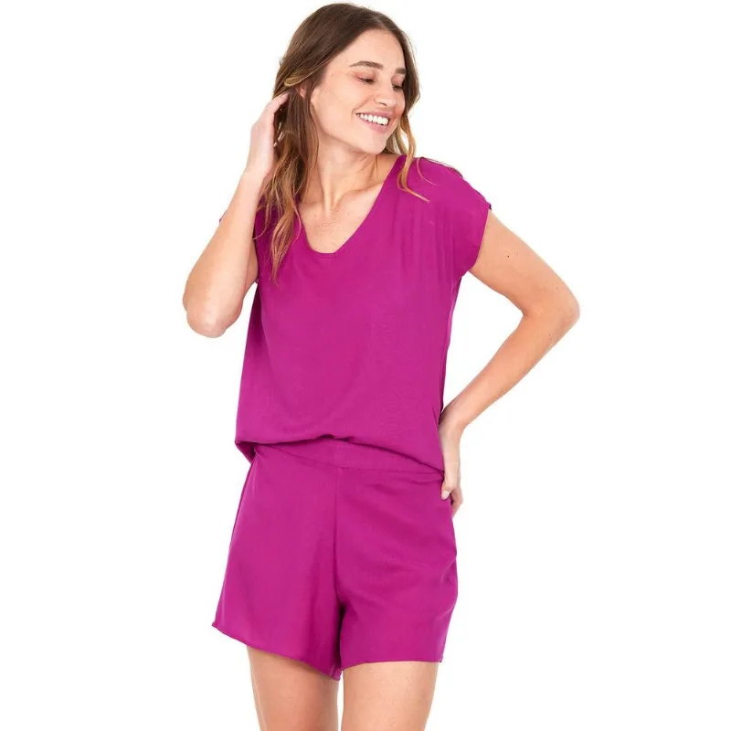 Blusa Feminina Viscose Polo Wear Roxo Médio PP