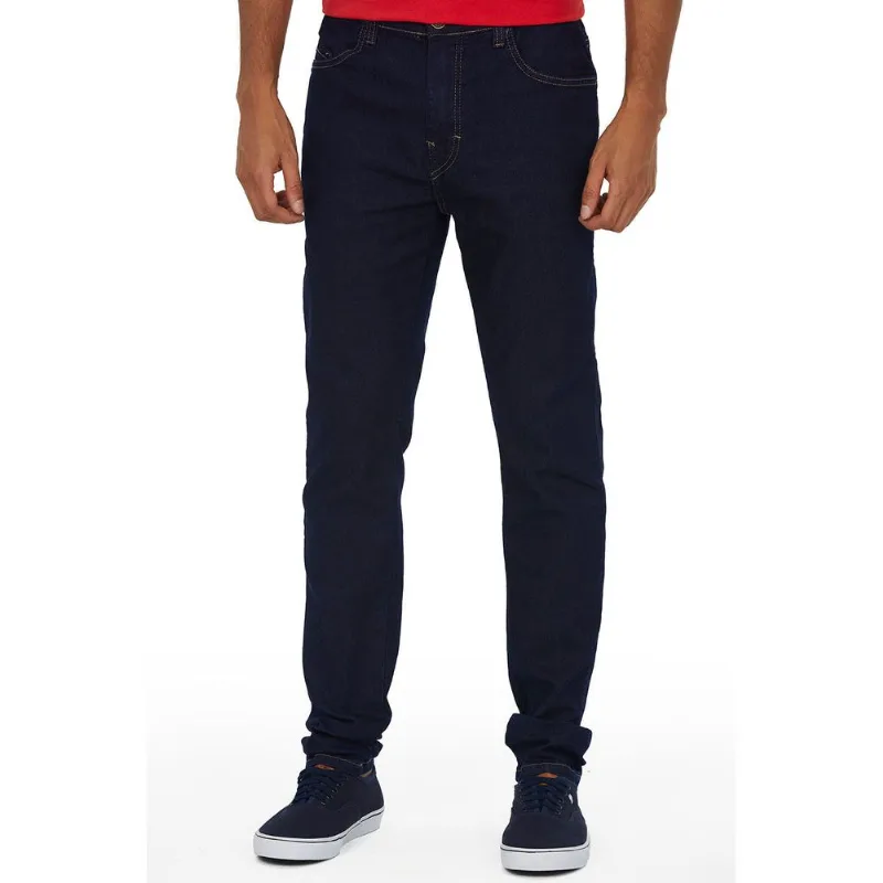 Calça Masculina Fort Plus Slim Basic Polo Wear Jeans Escuro 42