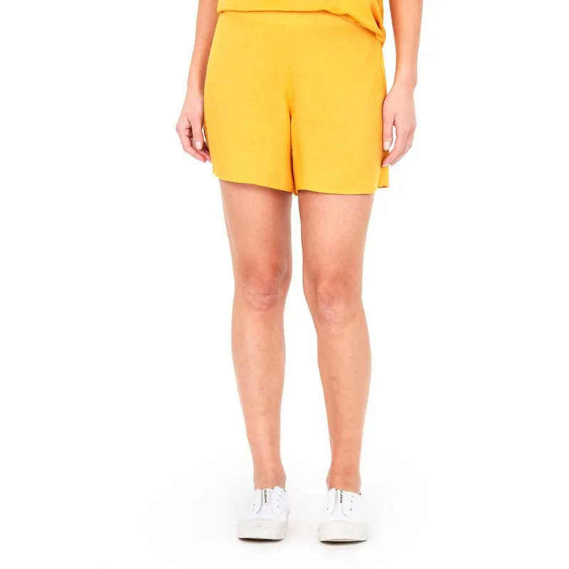 Short Feminino Cós Elástico Polo Wear Amarelo Médio M