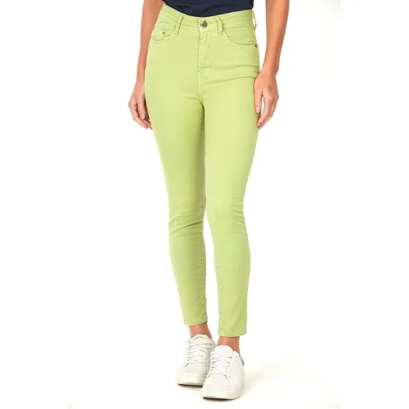 Calça Feminina Sarja Skinny Polo Wear Verde Claro 42