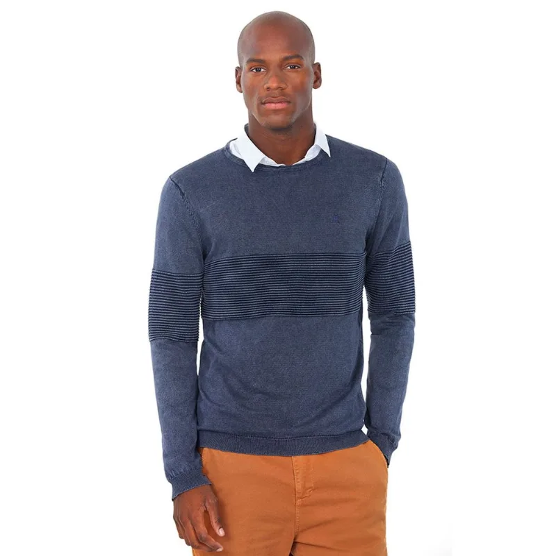 Tricôt Lavado Masculino Azul Polo Wear GG
