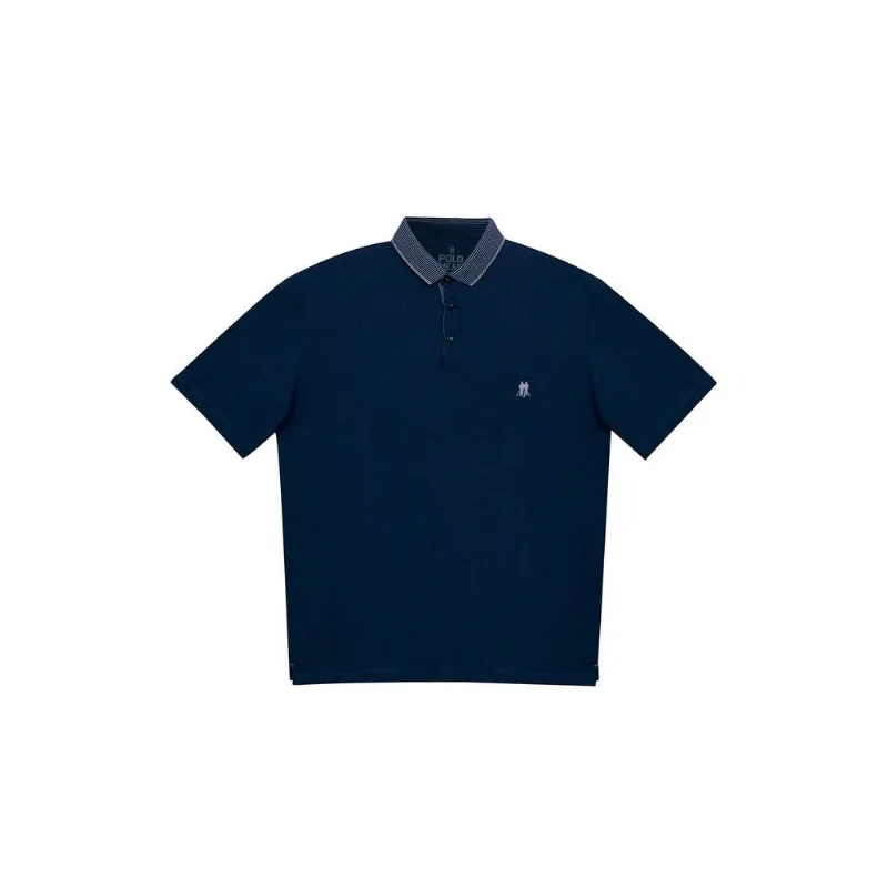 Polo Piquet Polo Wear Azul Escuro G4