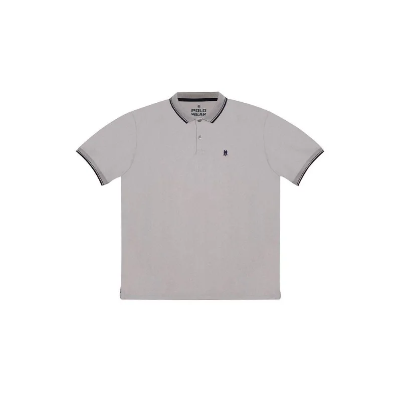Polo Piquet Filete Polo Wear Mescla Médio CinzaMédio Polo Piquet Filete Polo Wear Mescla Médio Cinza G3