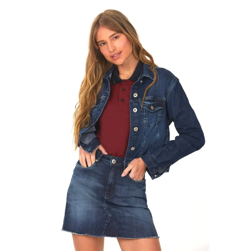 Jaqueta Feminina Classic Polo Wear Jeans Escuro G