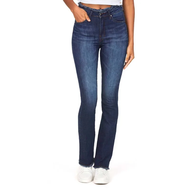 Calça Feminina Bootcut Polo Wear Jeans Escuro 40