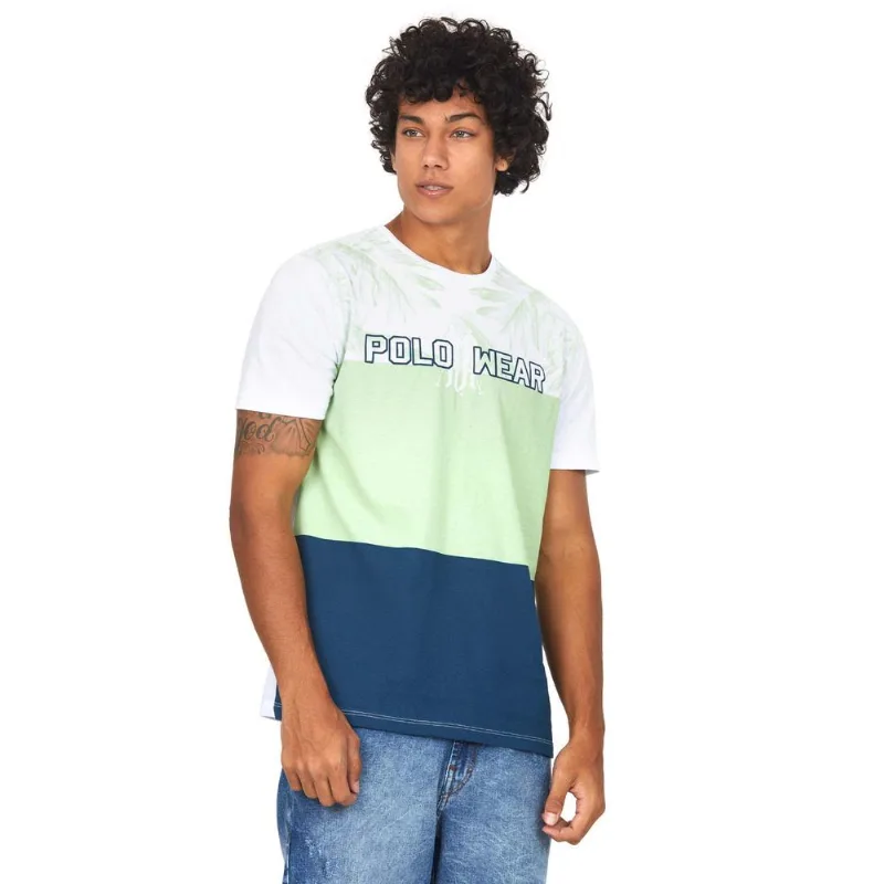 Camiseta Floral Polo Wear Branco G