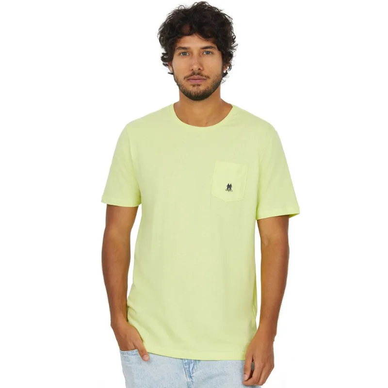 Camiseta Bolso Polo Wear Amarelo Claro P