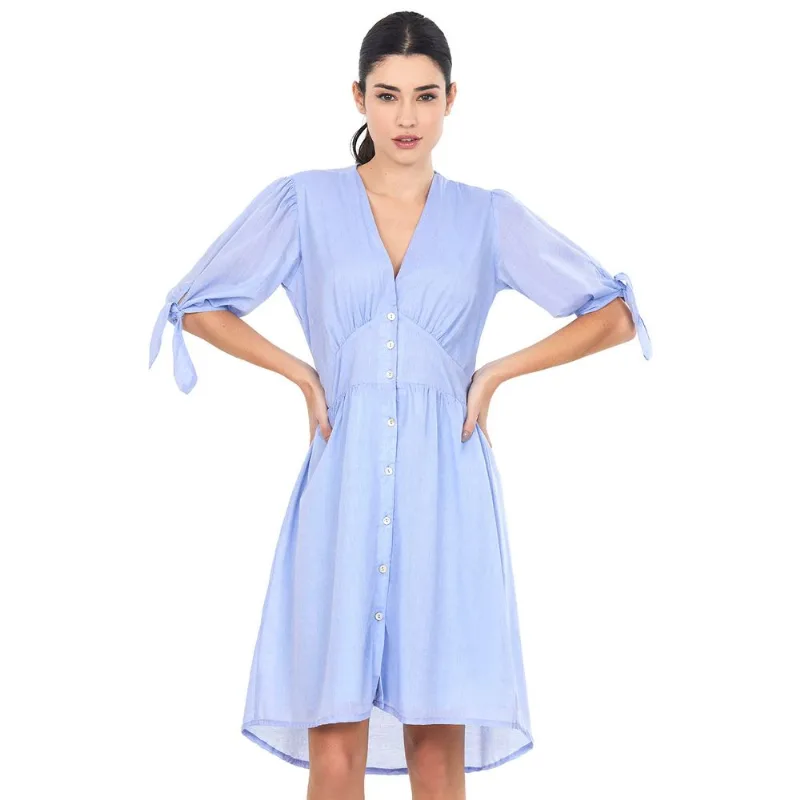 Vestido Com Amarração Polo Wear Roxo Claro GG