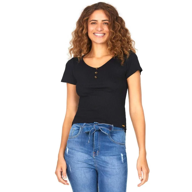 Blusa Manga Bufante Polo Wear Preto M
