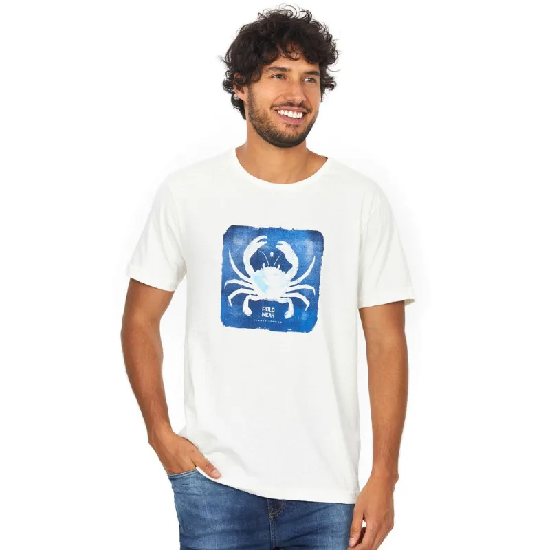 Camiseta Estampada Polo Wear Off White Branco G