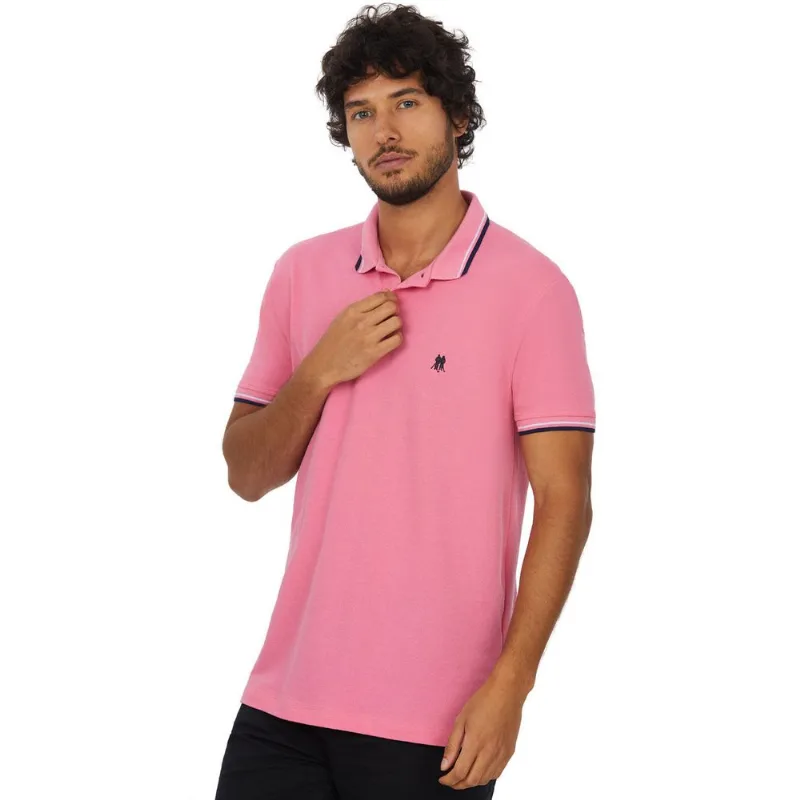 Polo Piquet Polo Wear Rosa Médio GG