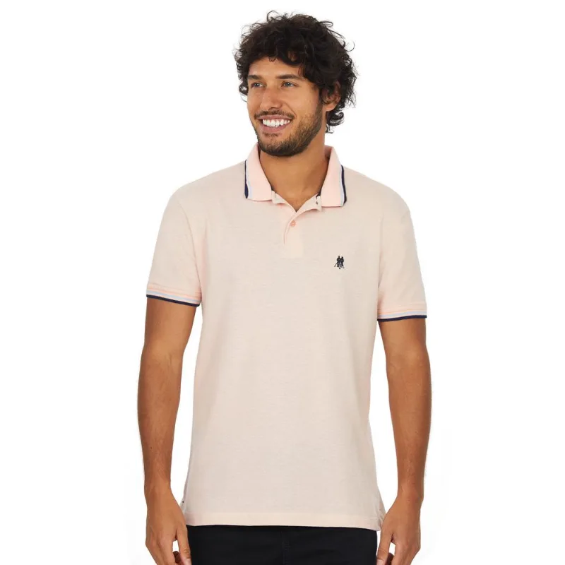Polo Piquet Polo Wear Rosa Claro G