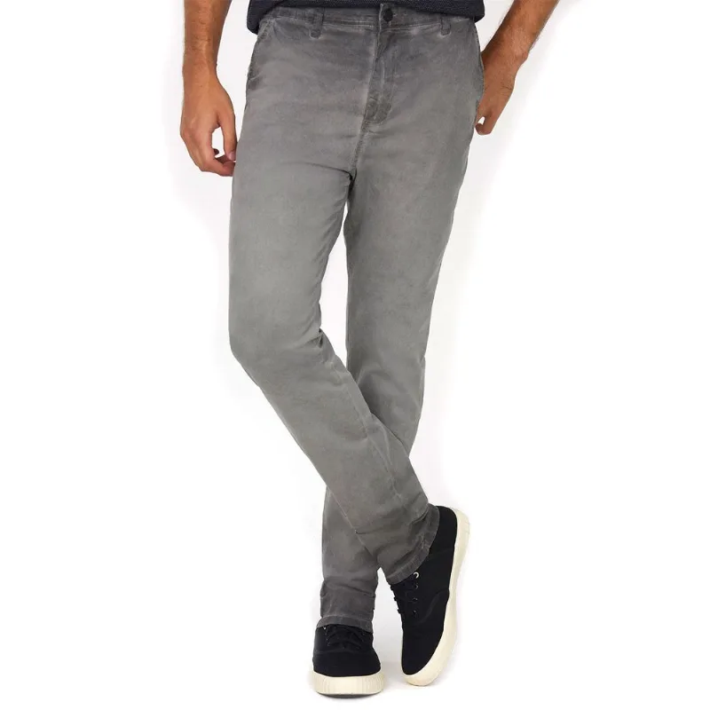 Calça Masculina Sarja Polo Wear Cinza Claro 40