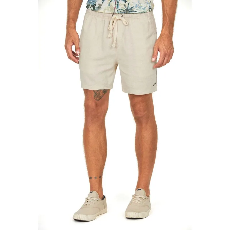 Bermuda Masculina Washed Soft Polo Wear Bege Claro M