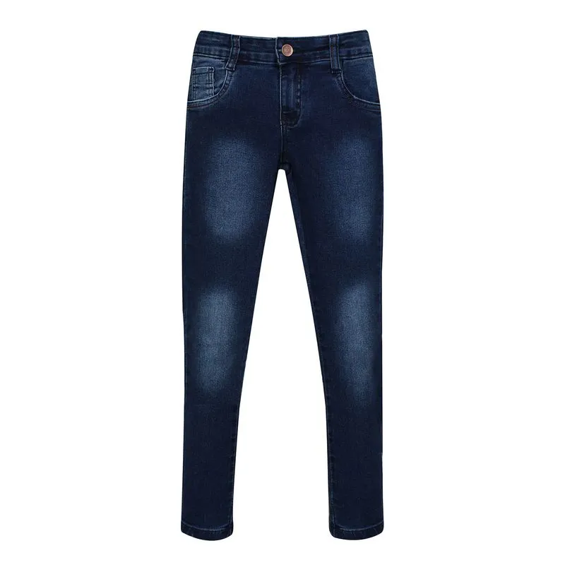 Calça Básica Infantil Masculina Jeans Escuro Polo Wear 8