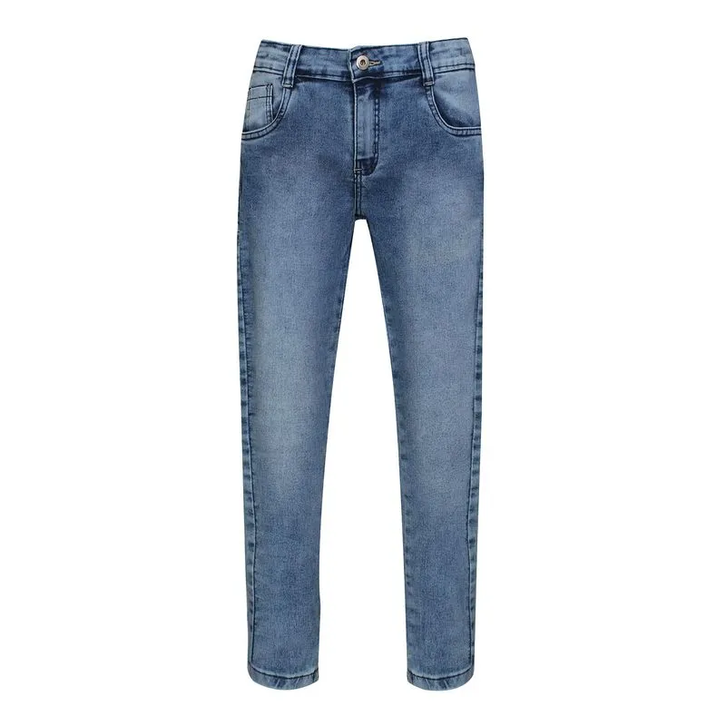 Calça Jeans Básica Infantil Masculina Jeans Escuro Polo Wear 8
