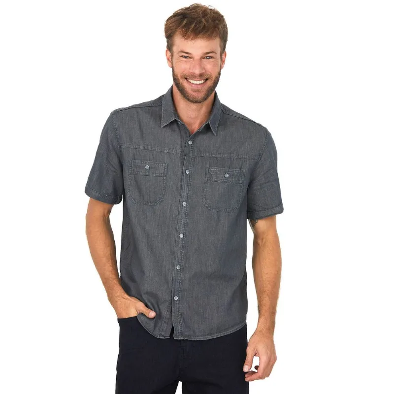 Camisa Masculina Charlie Polo Wear Cinza Médio Claro 8