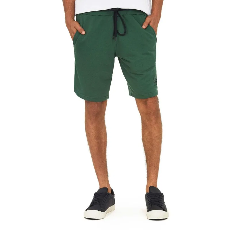 Bermuda Masc Moletom C/ Silk Polo Wear Verde Escuro M