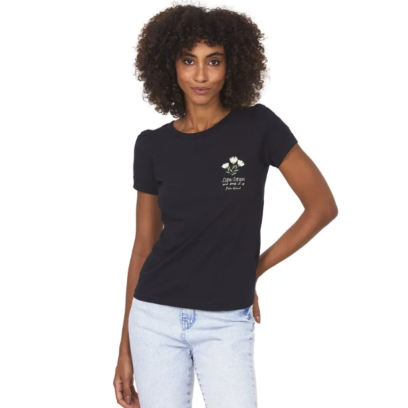 Camiseta Com Manga Princesa Polo Wear Preto G