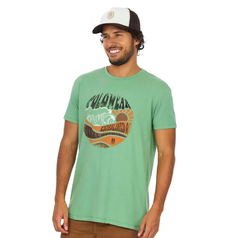 Camiseta Estampada Polo Wear Verde Claro G