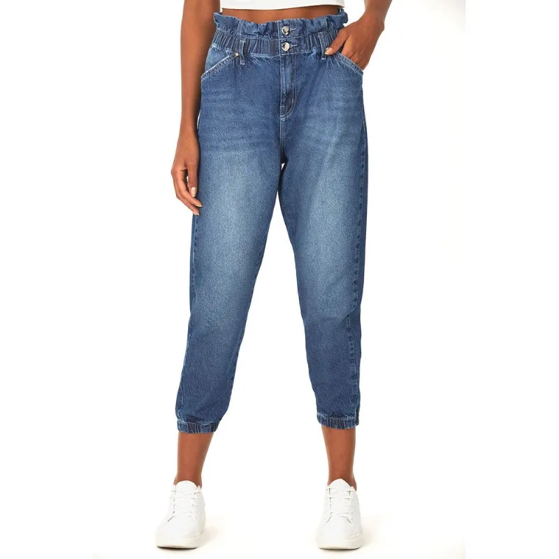 Calça Feminina Moom Elastico Polo Wear Jeans Médio 44