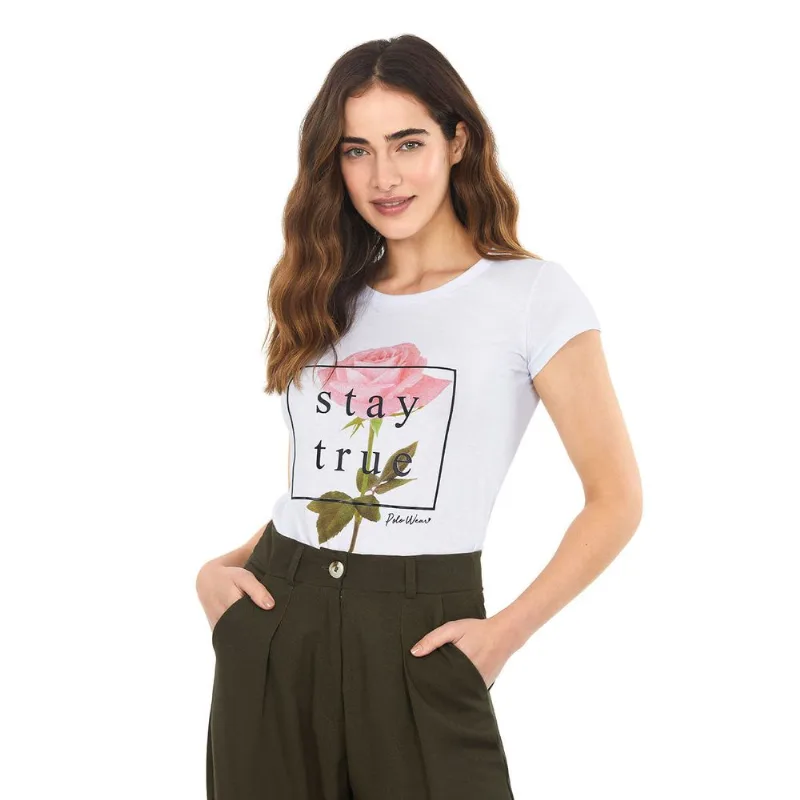 Camiseta Stay True Polo Wear Branco M