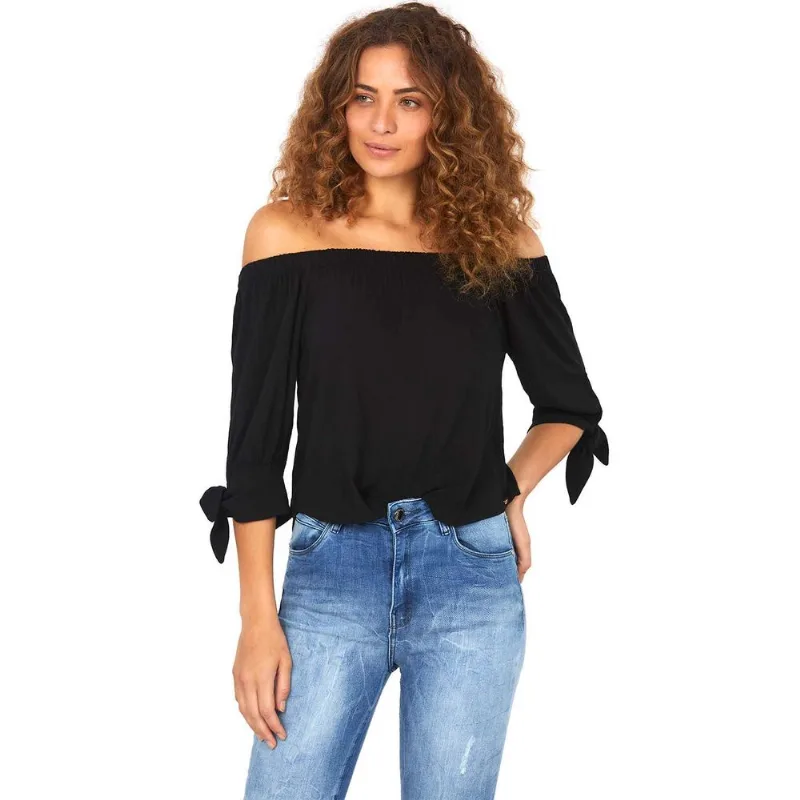 Blusa Com Amarracão Polo Wear Preto PP