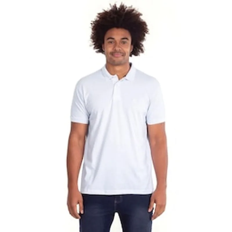 Conjunto Camisa Polo Masculina Polo Wear Preto/Branco - 2 Peças