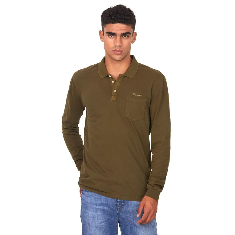 Camiseta Masculina Bord Polo Wear Verde Escuro G