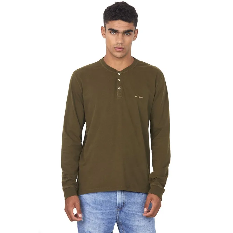 Camiseta Masculina Gola Padre Polo Wear Verde Escuro M
