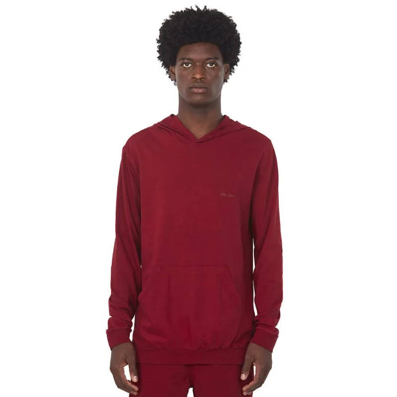 Camiseta Masculina Com Capuz Polo Wear Vermelho Escuro GG