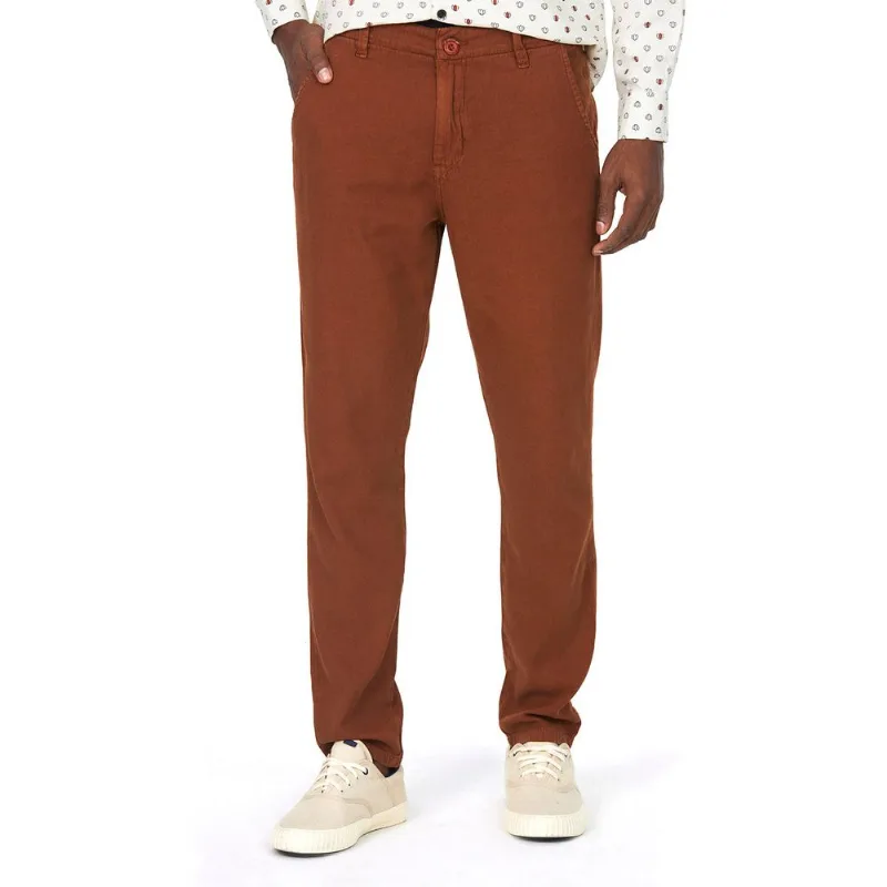 Calça Masculina Alfaiataria Trapezio Polo Wear Marrom Médio 48