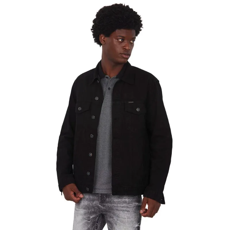 Jaqueta Masculina Sarja Pala Bordado Polo Wear Preto P