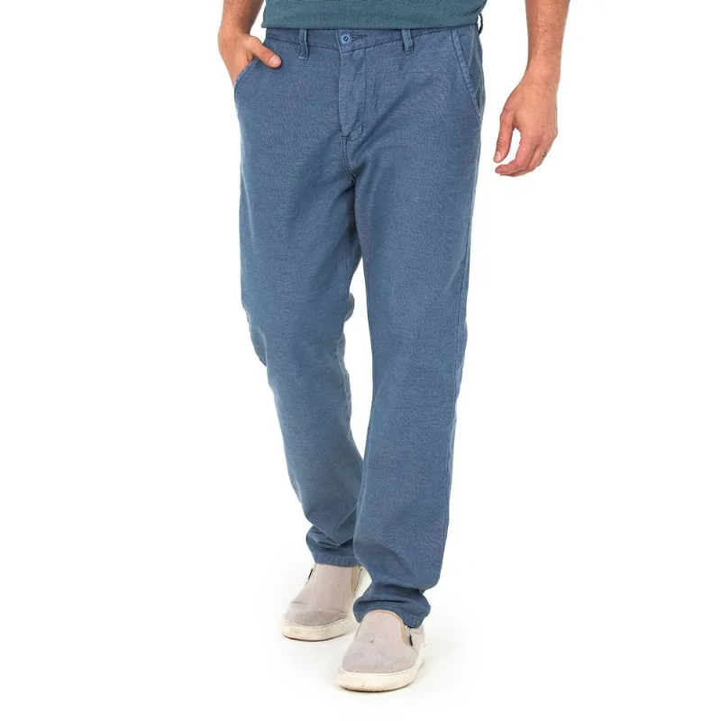 Calça Masculina Alfaiataria Trapezio Polo Wear Azul Escuro 42