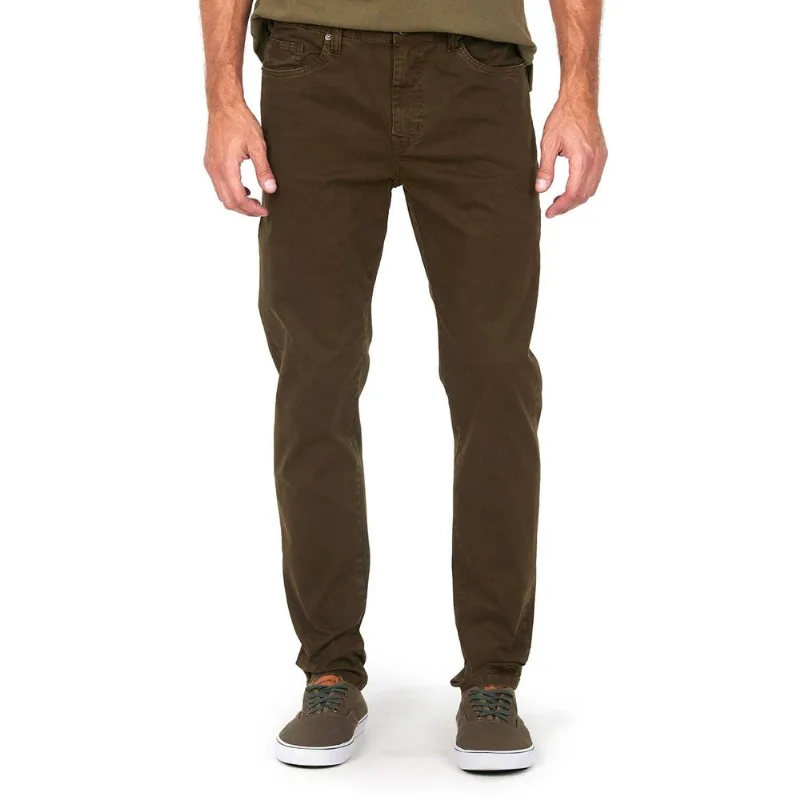 Calça Masculina Sarja Slim Polo Wear Verde Escuro 46