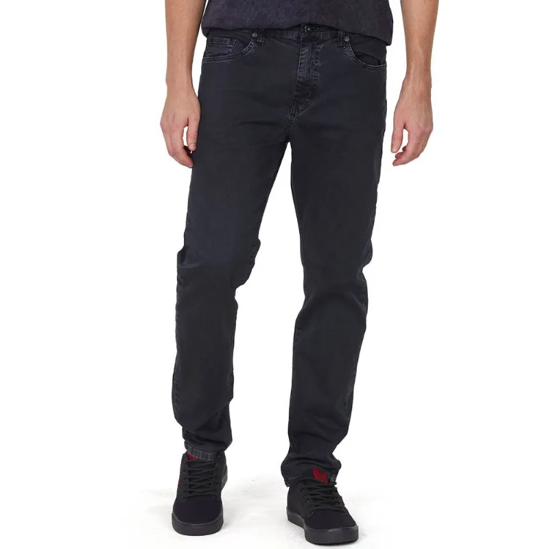 Calça Masculina Sarja Slim Polo Wear Cinza Escuro 42